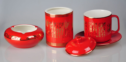 【?？?頭詩詞紅瓷茶具 茶道 中國千年文化】價格,廠家,圖片,茶具套裝,安徽?？筒Ａ髅笥邢挢熑喂?